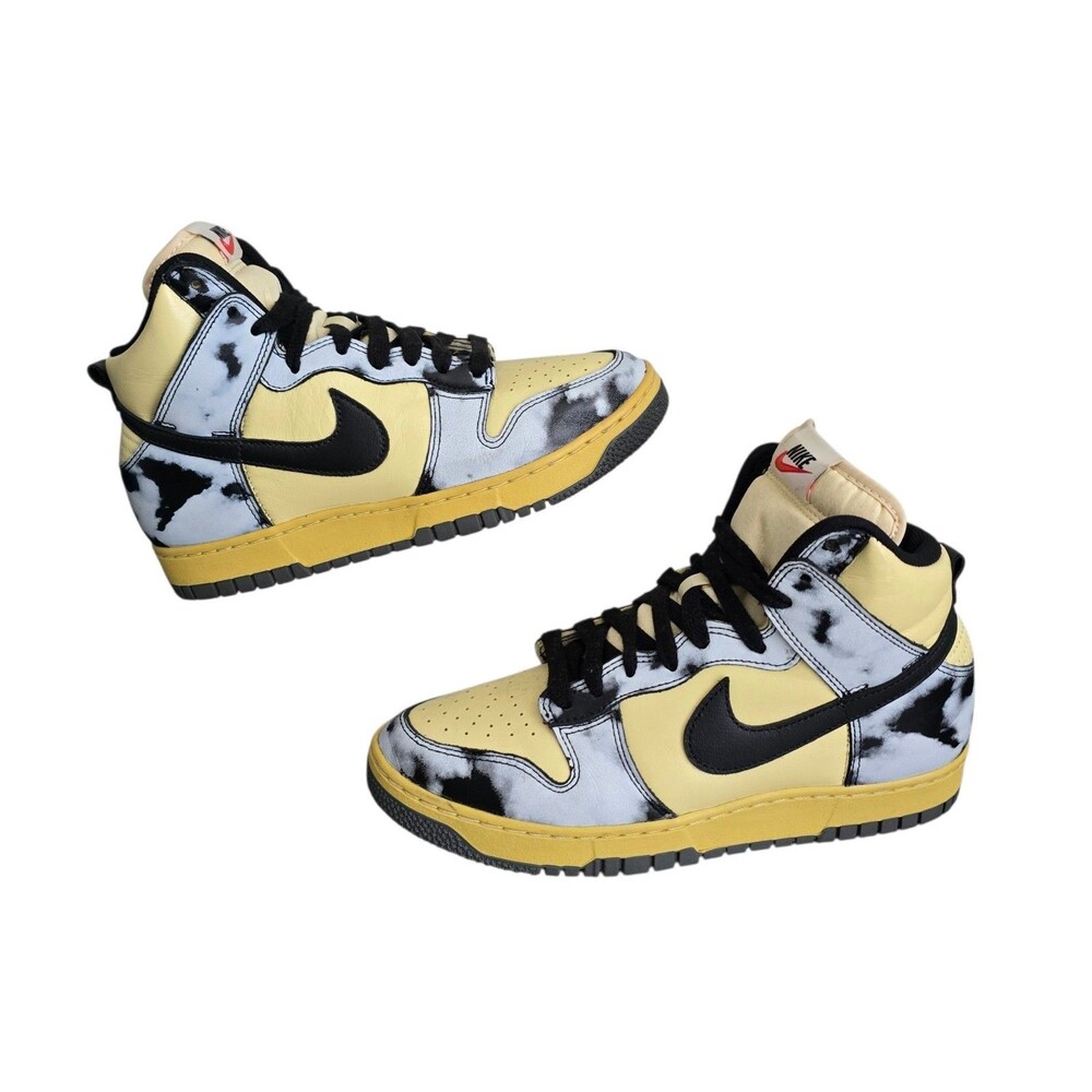 Nike Dunk High 1985 Black Acid Wash Shoes Mens Size 7.5 Womens Size 9 DD9404 700